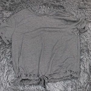 Black and white crop top